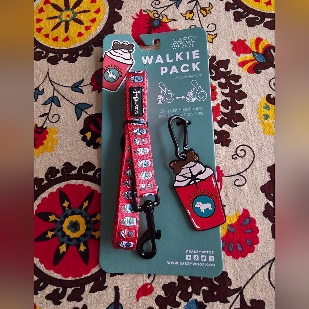 Red Walkie Pack Dog Leash Set